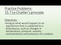 Le Chatelier's Principle and Equilibrium