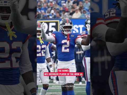 <strong>NFC</strong> Defensive Player of the Week!!! 🏦 #giants #nfl #newyorkgiants #deontebanks #football