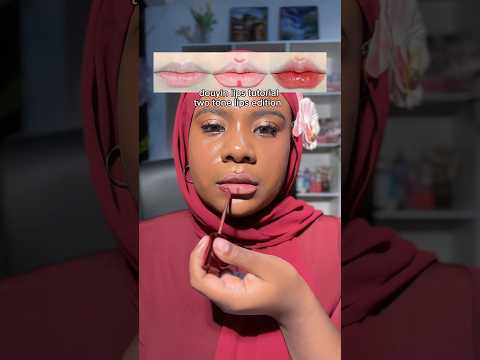 Douyin lips on dark skin?! 😍🤎 #lips #liptutorial #kbeauty #douyin  #makeup