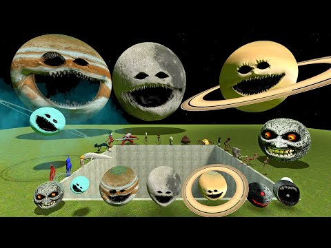 💥 BIG HOLE THE MOON JUPITER SATURN URANUS WAKES UP SPARTAN KICKING Garry's Mod