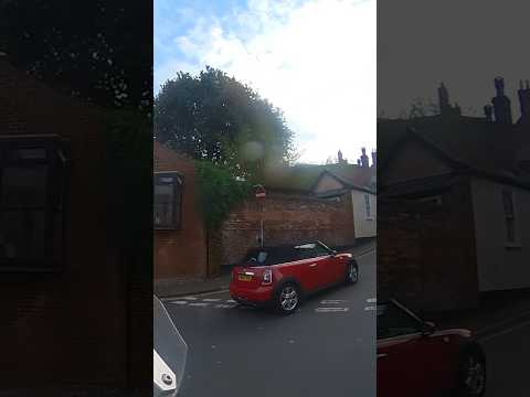 Car Drives Down a No Entry Road #DashCam #Shorts #Driving #Insta360
