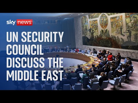 Watch: UN Security Council discuss the situation in the Middle East