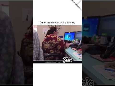 🎉 Receptionist at a doctor's office needs a doctor, out of breath from typing - Video Meme Short