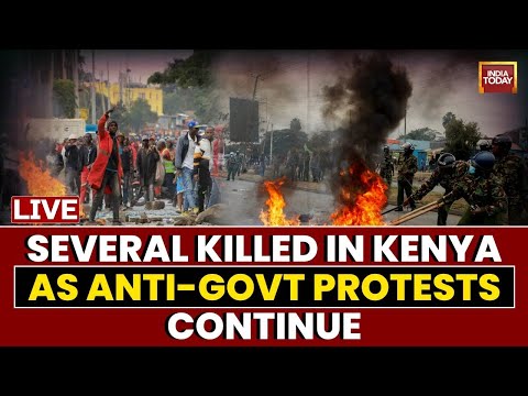 Kenya Police & Protesters Clash,  Several Dead As President Ruto's 'Tax Law Protest' Fire Spreads