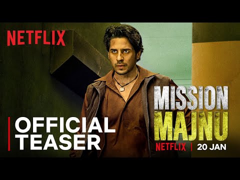 Mission Majnu | Sidharth Malhotra, Rashmika Mandanna | Official Teaser | Netflix India