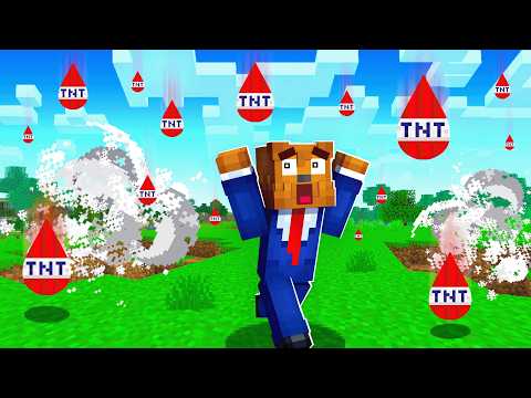 Minecraft But Its Raining TNT