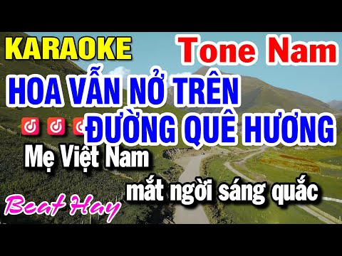 Hoa Vẫn Nở Trên Đường Quê Hương Karaoke Tone Nam (C#m) Nhạc Sống | Huỳnh Lê