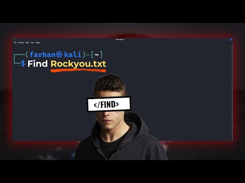 How Hackers Search for Files Using Terminal - Kali Linux (ROCKYOU.TXT, etc)