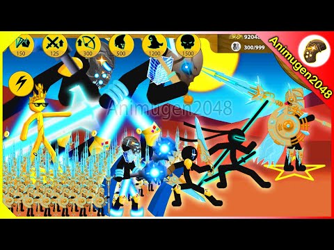 Stick Figure XIPHOS VOLTAIC ⚡️vs ❄️FROZEN, 🔥FIRE FINAL BOSS | Stick War Legacy Mod | Animugen2048