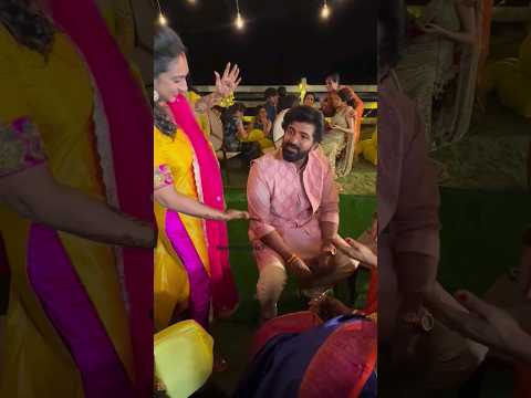 அண்ணா மெஹெந்தி எப்படி இருக்கு? #arunvijay #prithahari Vijayakumar Granddaughter Mehendi Ceremony