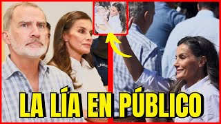 Letizia Ortiz La LÍA en PÚBLICO con los AFECTADOS por los INCENDIOS en Galicia por Felipe