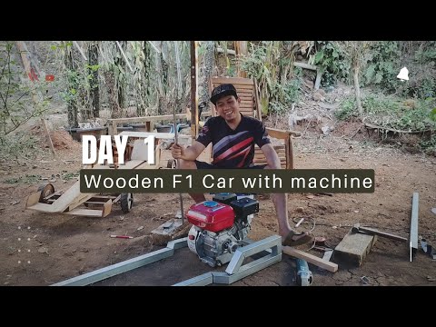 Mobil F1 kayu pakai mesin | Day 1