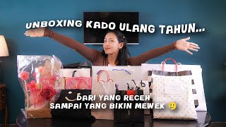 ISINYA APAAN NIH?! Unboxing Kado Ulang Tahun Nadia Alaydrus Sampai NANGIS 😭🎁