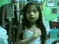 Aira singing her version of Lupang Hinirang (LOL)