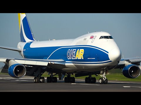 BOEING 747 LANDING with a RARE HYBRID LIVERY - 60 Minutes of Aviation at Maastricht (4K)