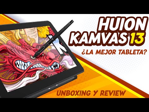 Unboxing y Review Huion Kamvas 13 en español - ¿ La Mejor tableta de dibujo ? - Angel Drawin