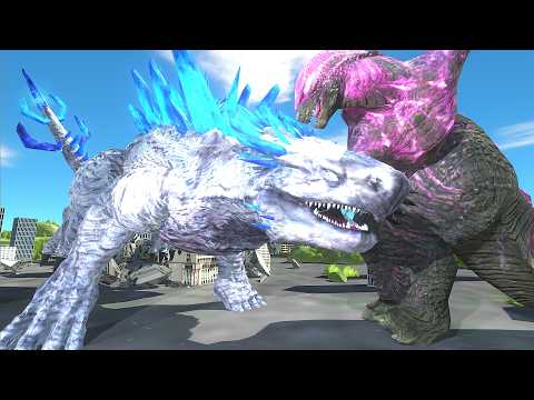 The ancient ice Titan: Supercharged Evolved Godzilla VS. Shimo! - Animal Revolt Battle Simulator