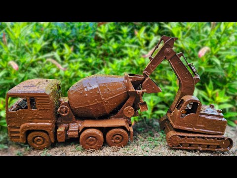 Membersihkan Beko Cakruk Excavator, Mobil Balap, Truk Molen Besar, Kereta Api, Crane, tayo, Buldoser