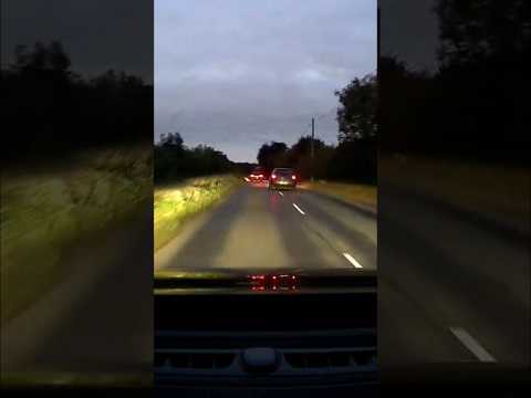 Car Driver Risks a Head-On Collision Twice when Overtaking #DashCam #Shorts #Driving