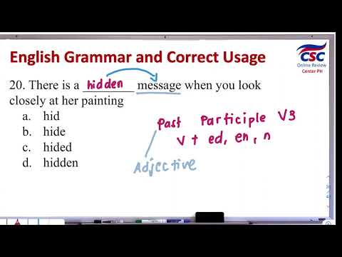 CSE Review | English Grammar and Correct Usage | 5-item Sample Questions Part 4