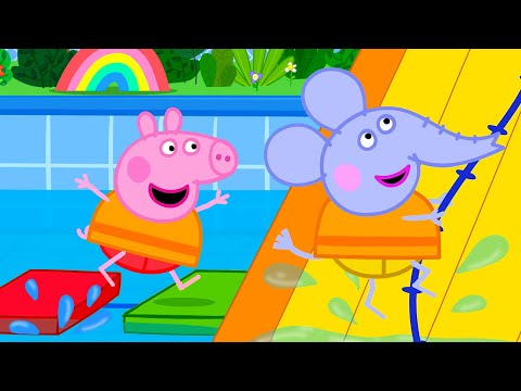 Desafio do parque aquático da Peppa! 💦 Contos da Peppa Pig 🐽 Peppa Pig em Português Brasil