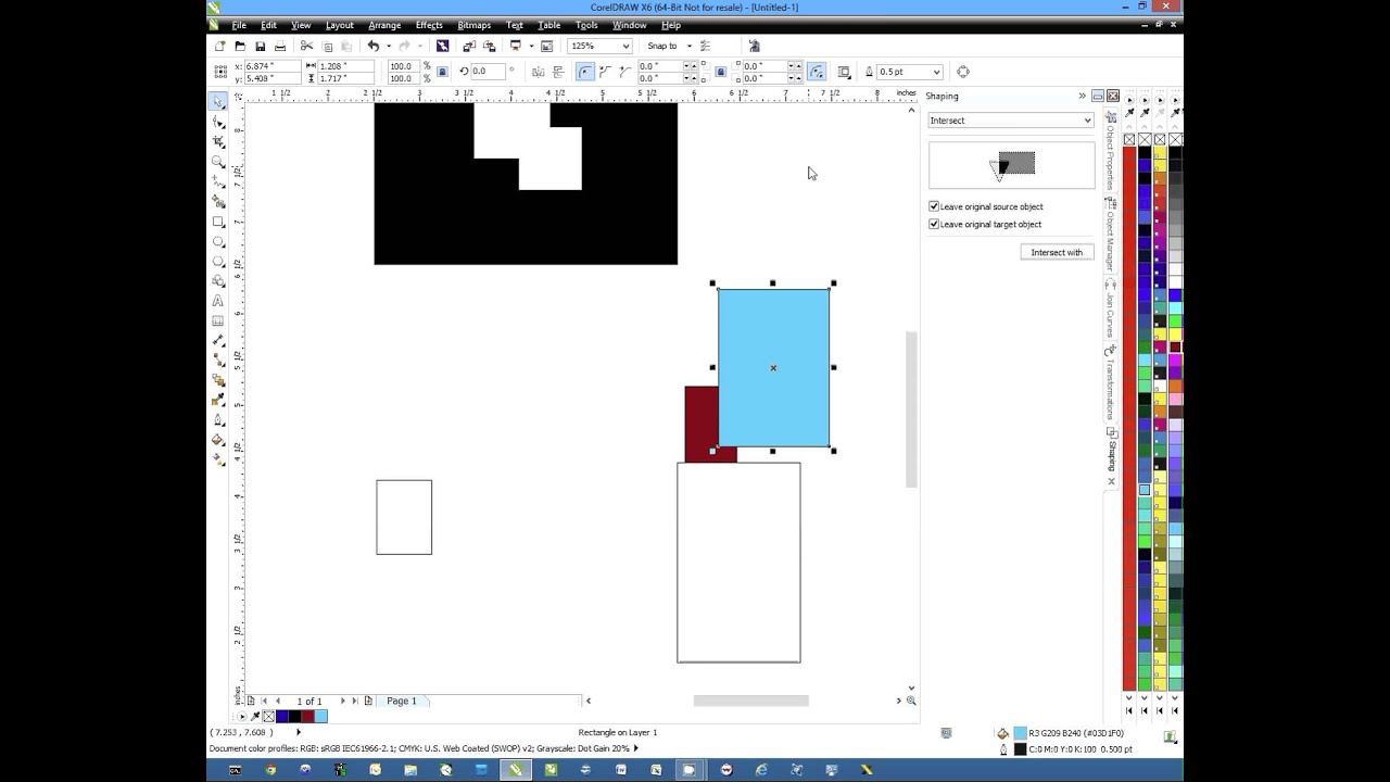 Click to watch the Using The Shaping Tool In CorelDRAW X6 video