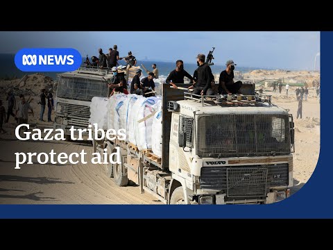 YouTube video thumbnail: Gaza Tribal Leaders Secure Aid Shipments Despite Israeli Opposition
