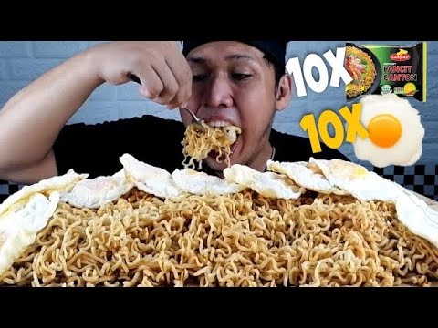 10 x 10 Pancit Canton & Egg Mukbang AMSR