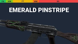 AK-47 Emerald Pinstripe Wear Preview