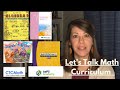 Rachel's Math Curriculum Choices