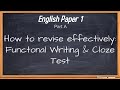 Functional Writing and Cloze Test Concepts