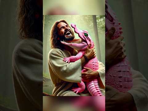 Jesus rescued a baby crocodile..🐊#subscribe #amen #jesus #crocodile #rescued