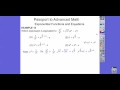 Functions and Equations Concepts