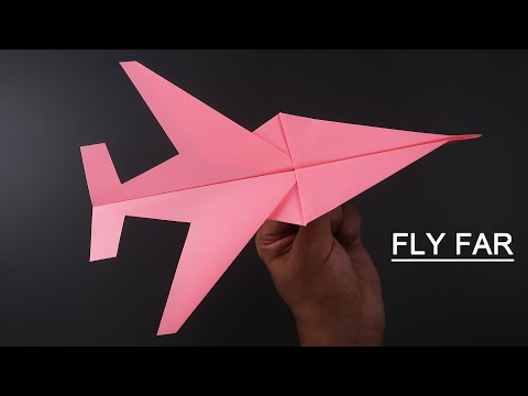 How To Fold A Paper Airplane That Flies Far || EASY || World's BEST Paper Airplane