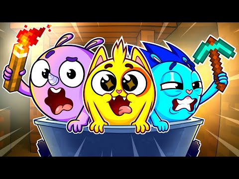 Minecraft Friends Song 🗝️ Funny Door Challenge! Kids Songs 🐱🐨🐰🦁 And Nursery Rhymes by Baby Zoo