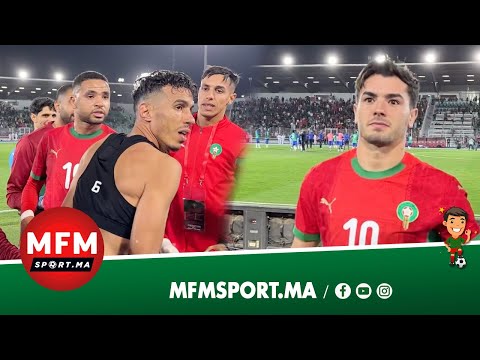 كواليس انتصار المغرب..حركاس كيعتذر للجمهور وكيهديهم القميص وبنمحمود بغا كرة الهاتريك من دياز