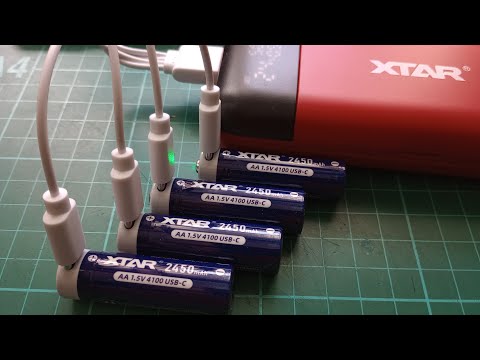 Xtar USB Type C 1.5V Lithium Ion AA Batteries