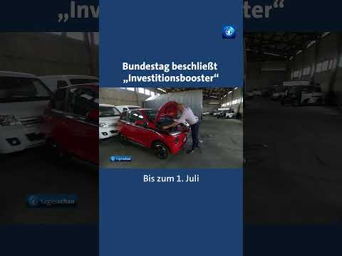 Mit Steuererleichterungen will die Regierung motivieren, wieder mehr zu investieren. #tagesschau