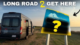 LAST DESTINATION. Parking The Rental Camper Van On An OCEANSIDE CLIFF