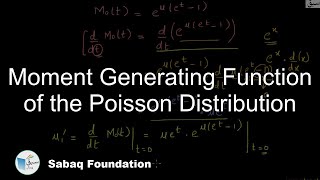 Moment Generating Function of the Poisson Distribution