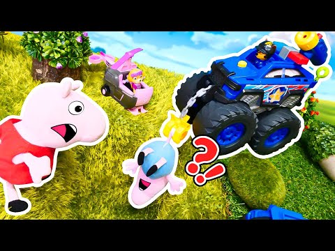 Peppa Wutz und Paw Patrol Spielzeug Video - Paw Patrol rettet Schorsch. Plüpa Plüsch Paradies