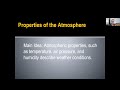 Weather and Atmospheric Concepts