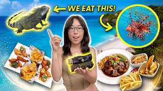 CARIBBEAN FOOD TOUR 🌴 Iguana Soup, Lionfish Tempura & More in Curaçao!