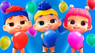 Playing and Learning with Balloons & Baby DB | D Billions Kids Songs