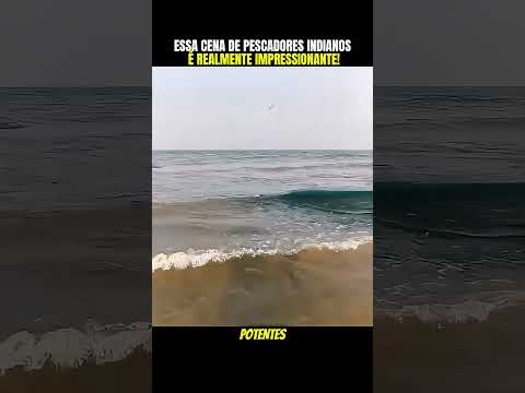 Essa cena de indianos pescando é impressionante! #peixe #pescaria #pescasub #pesca #barco