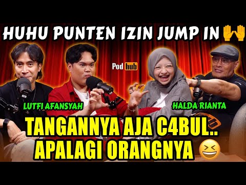 HALDA: LO PADA NGOMONG APAAN SI, GUA GAK NGERTI‼️HANUPIS YA, KITA SEMUA JUMP IN😂😂 - VIDI, LUTFI