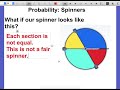 Spinner Outcomes and Probabilities