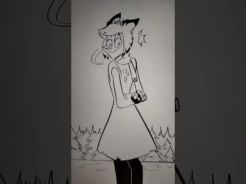 Alastor exaggerated a bit, don't you think? 😨 | #hazbinhotel #alastor #nifty #animation #animado