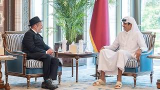 YouTube video thumbnail: Rabbis Visit Qatar's Emir for Condolences in Show of Interfaith Bonds