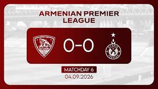 Armenian Premier League. Matchday 6. FC Syunik - FC Pyunik (04.09.2026)